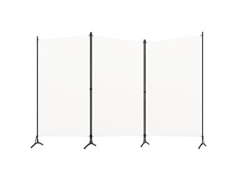 vidaXL Kamerscherm 3 panelen 260x180cm Stof Wit - 40% Korting!