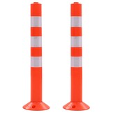vidaXL Verkeerspalen 75 cm (Kunststof) - 2 Stuks - Nu 40% Korting!