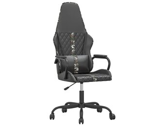 vidaXL Gamestoel Kunstleer Zwart/Camouflage - 55% Korting!