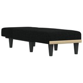 vidaXL Chaise longue zwart - 40% Korting