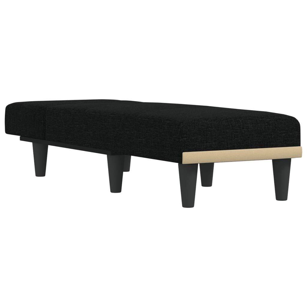 vidaXL Chaise longue zwart - 40% Korting