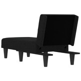 vidaXL Chaise longue zwart - 40% Korting