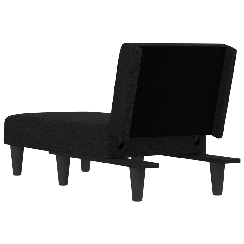 vidaXL Chaise longue zwart - 40% Korting