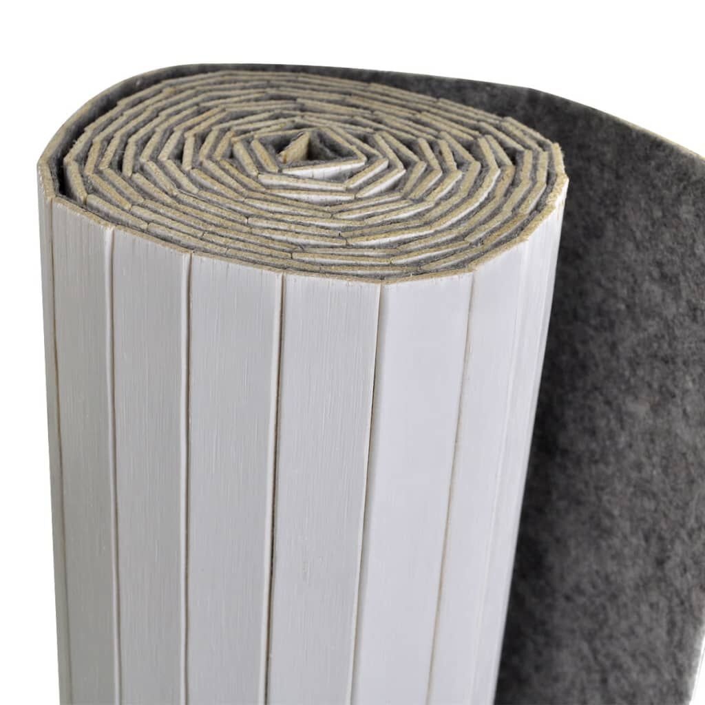 vidaXL Kamerscherm Bamboe Wit - 55% Korting!