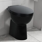 vidaXL Verhoogd Toilet Zwart (7 cm) - Soft-close & Randloos - 40% Korting!
