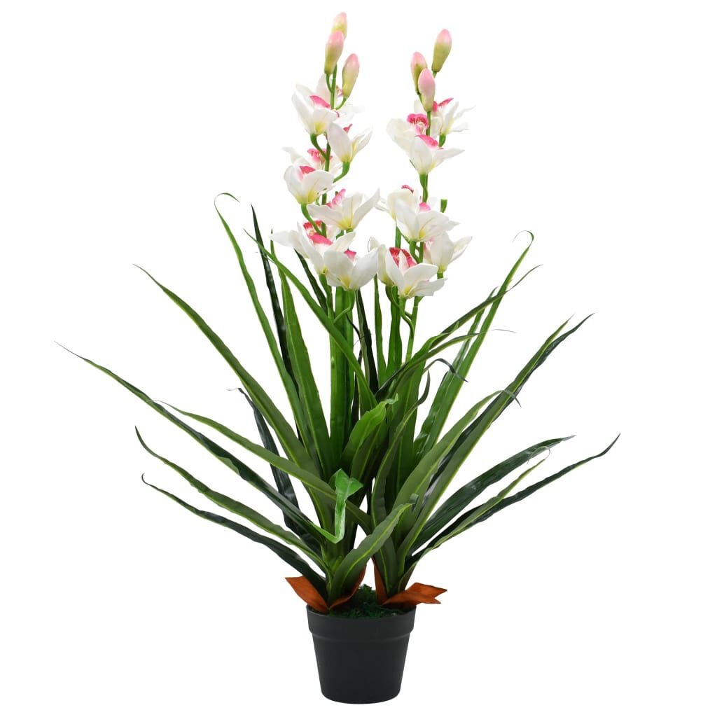 VidaXL Kunstorchidee Cymbidium 100cm Groen | Nu 60% Korting!
