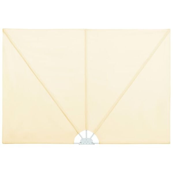 vidaXL Inklapbaar Terrasscherm 300x150 cm Crème | 61% Korting!