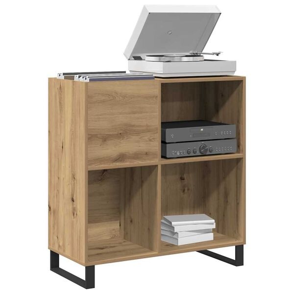 vidaXL Platenkast Artisanaal Eiken 85x38x89cm - 40% Korting