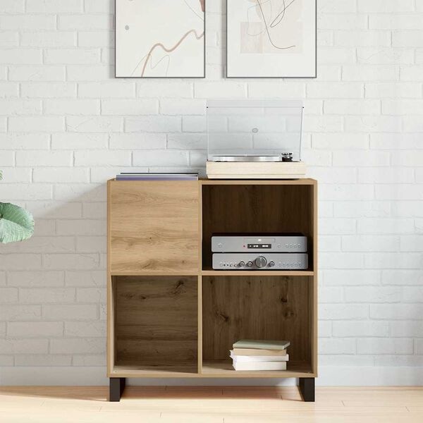 vidaXL Platenkast Artisanaal Eiken 85x38x89cm - 40% Korting