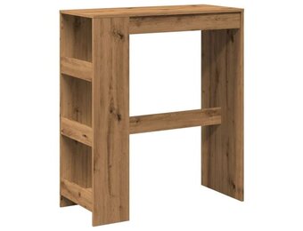 vidaXL Bartafel met rekken 90x40x103,5 cm - Artisanaal Eiken (55% KORTING)