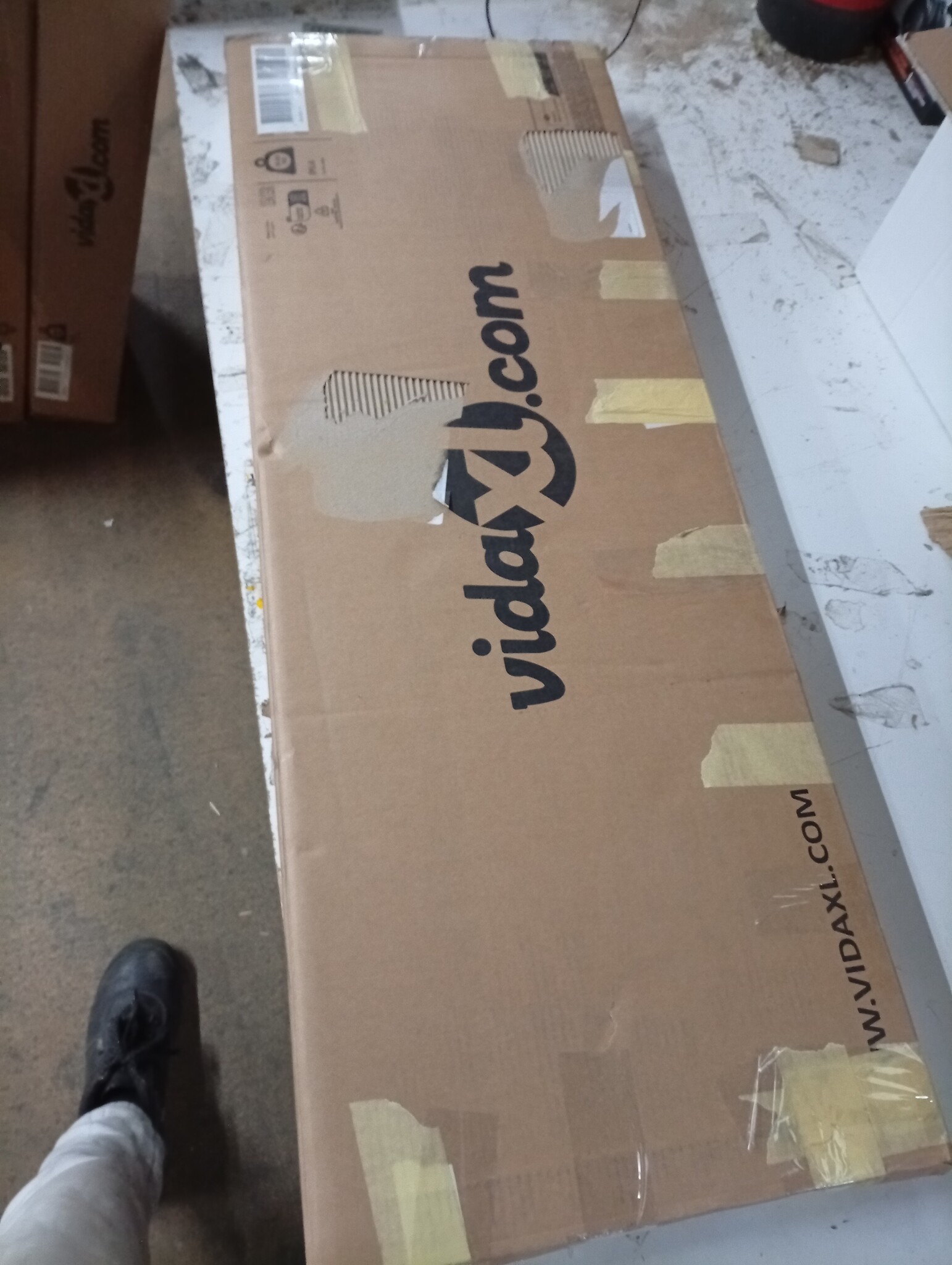 vidaXL Bartafel met rekken 90x40x103,5 cm - Artisanaal Eiken (55% KORTING)