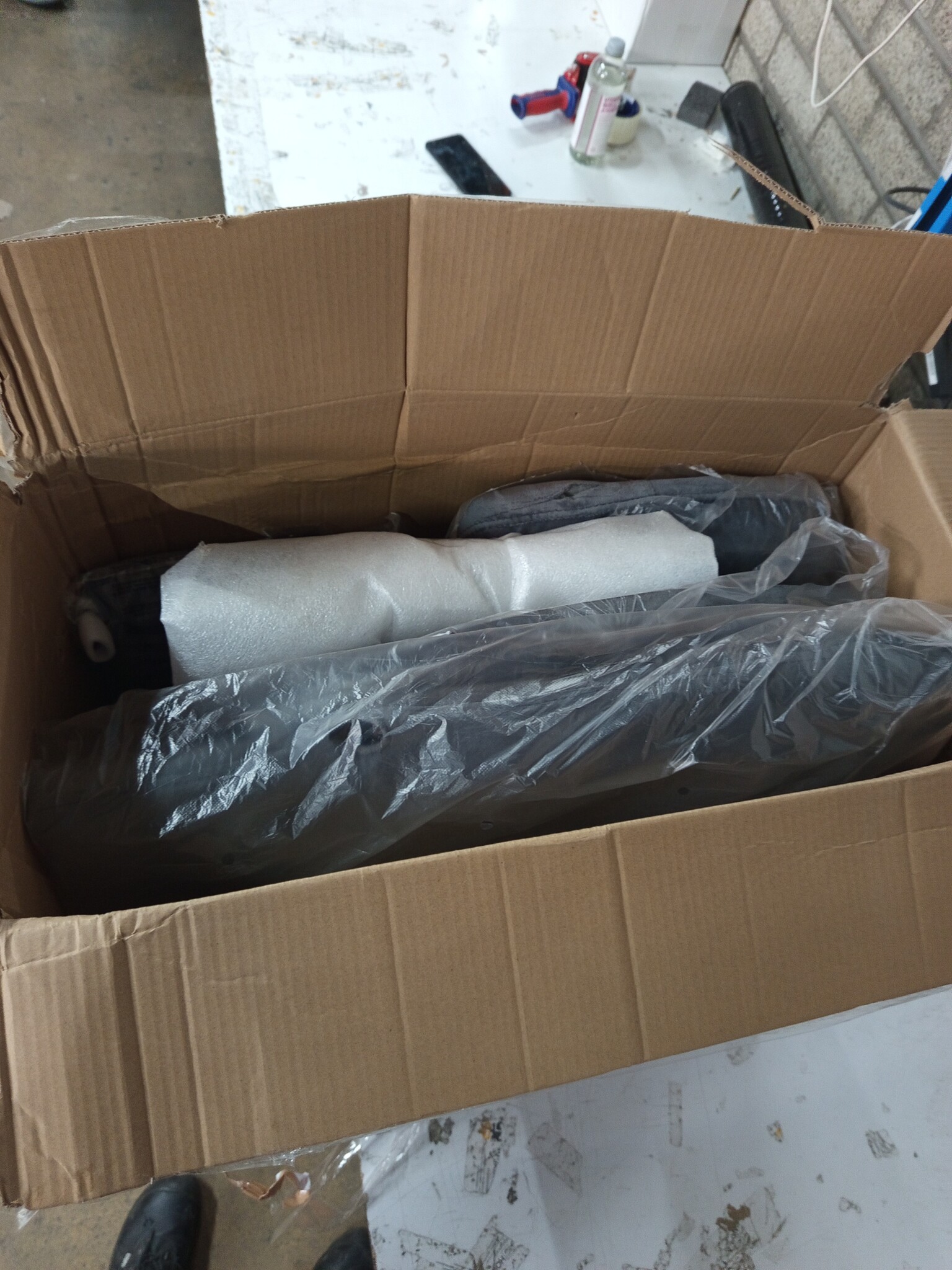 vidaXL Relaxstoel met voetenbank - Donkergrijs Fluweel (64% Korting)