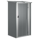 vidaXL Tuinschuur Grijs Staal 118,5x97x209,5 cm - 46% Korting