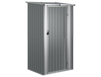 vidaXL Tuinschuur Grijs Staal 118,5x97x209,5 cm - 46% Korting