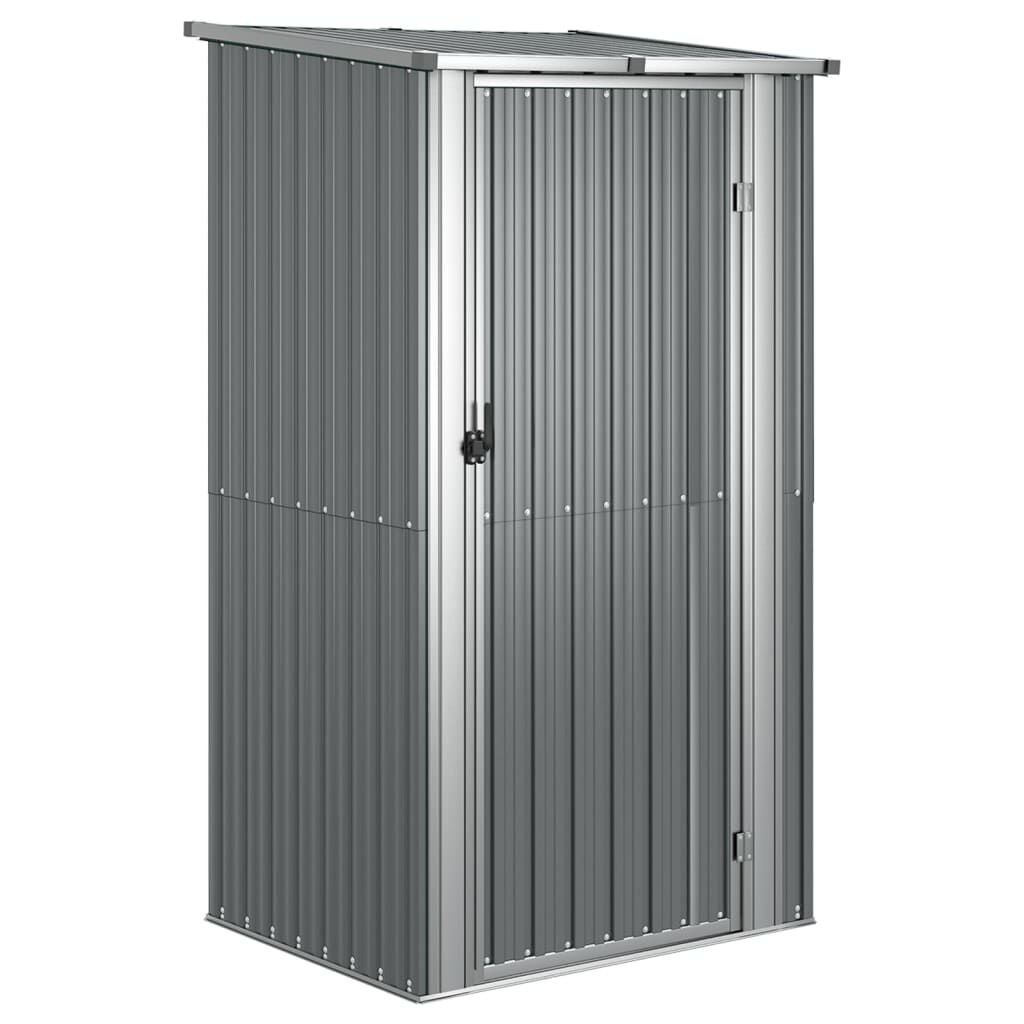 vidaXL Tuinschuur Grijs Staal 118,5x97x209,5 cm - 46% Korting