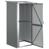 vidaXL Tuinschuur Grijs Staal 118,5x97x209,5 cm - 46% Korting
