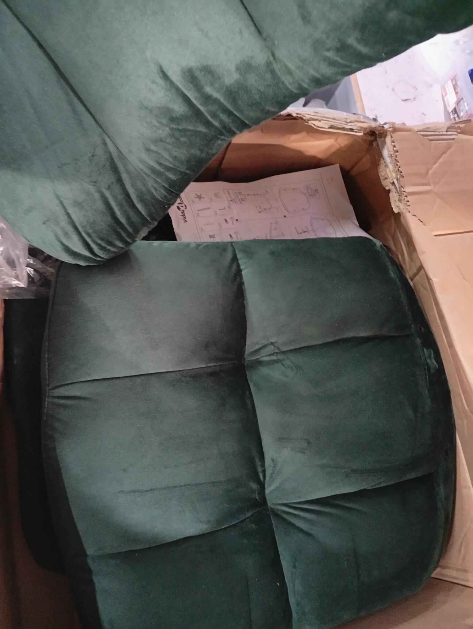 vidaXL Relaxstoel Fluweel Donkergroen - 71% Korting!