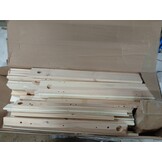 vidaXL Bedframe LED massief hout 150x200 cm King Size