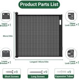 Ycozy Intrekbaar Veiligheidshek 140cm: Veiligheid met 57% Korting!