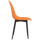 vidaXL Eetkamerstoelen 2 st PP Oranje - 59% Korting