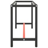 VidaXL Werkbankframe Matzwart/Rood - 40% Korting!