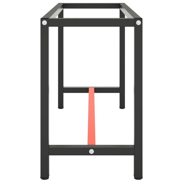 VidaXL Werkbankframe Matzwart/Rood - 40% Korting!