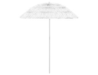 vidaXL Hawaï Strandparasol 180 cm Wit - Nu 40% Korting!