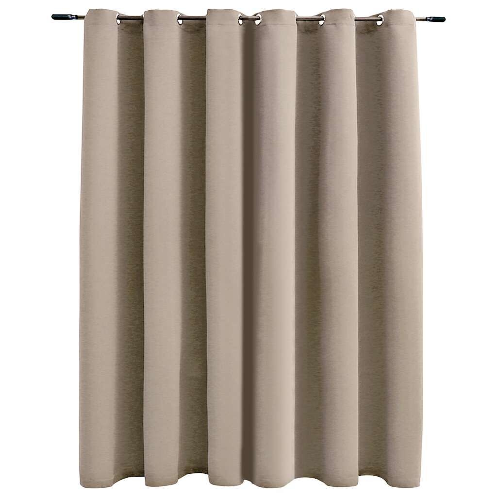 vidaXL Verduisterend Gordijn Beige (290x245cm) - 40% Korting!