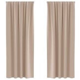 vidaXL Gordijnen Taupe - 2 stuks - 35% Korting