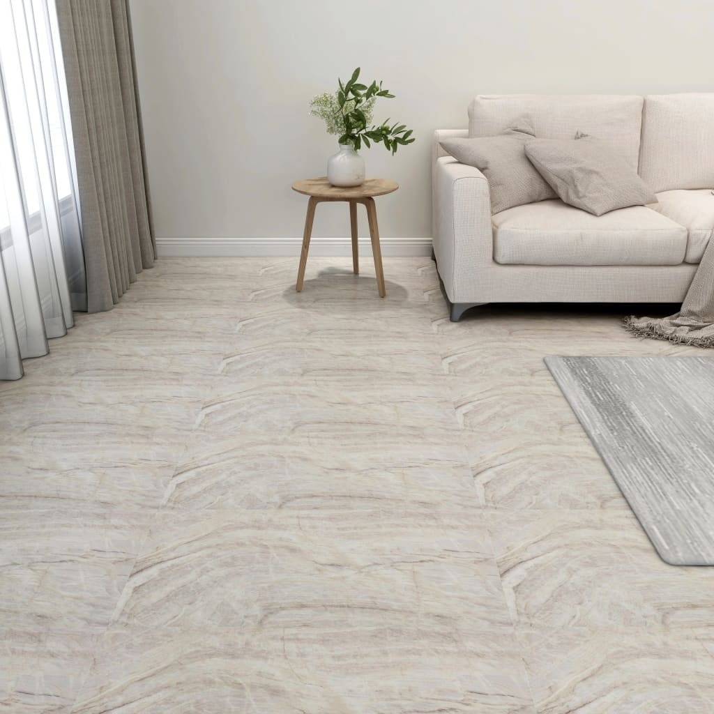 vidaXL PVC Vloerplanken Zelfklevend Beige - 5,11 m² - 35% Korting