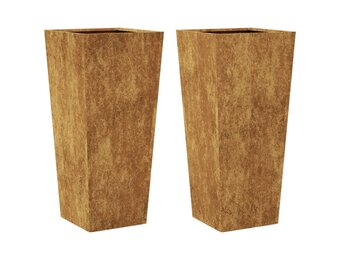 vidaXL Plantenbakken 2 stuks - Weervast Staal (Nu 55% Korting!)