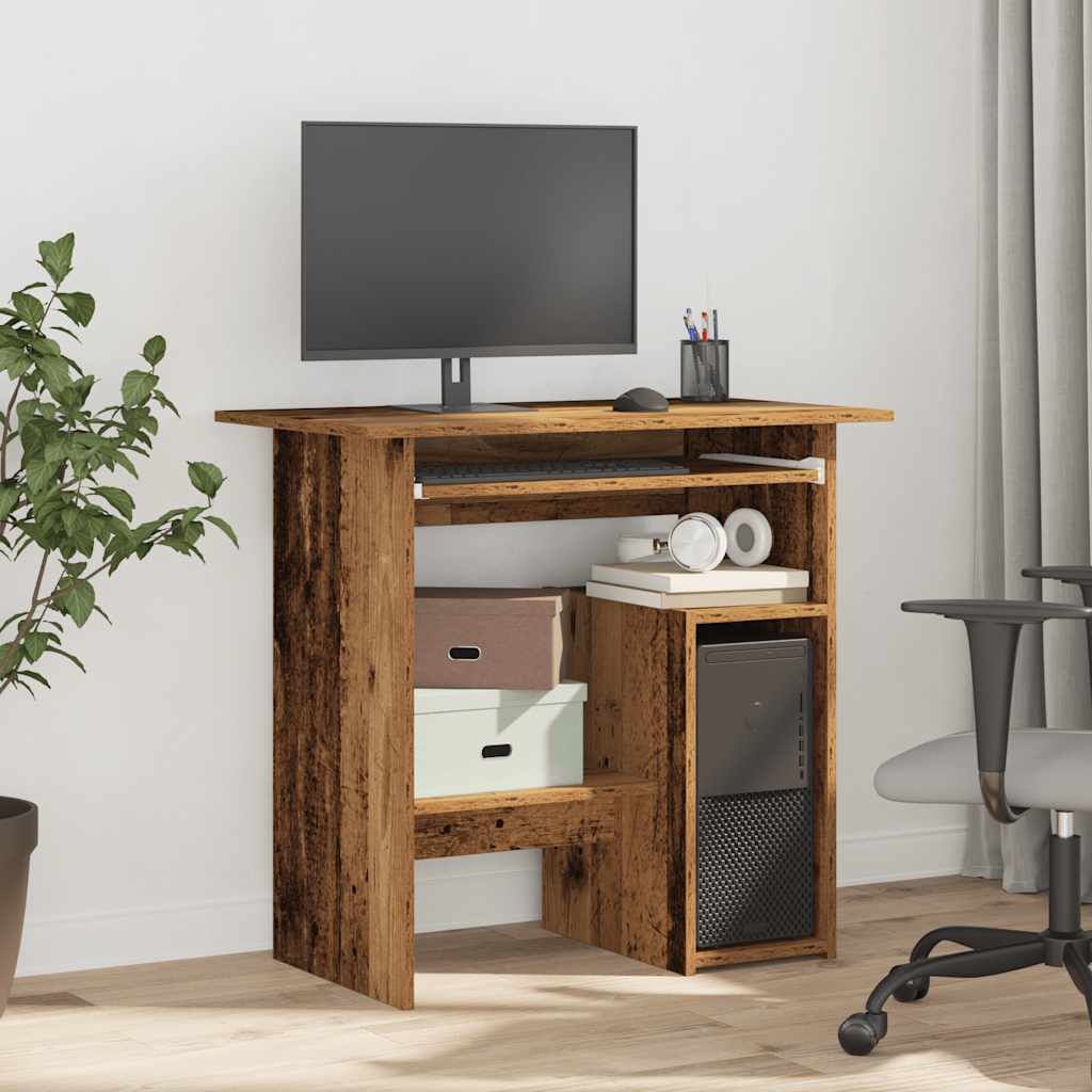 vidaXL Bureau Oud Houtkleurig - 40% Korting - 80x45x74 cm