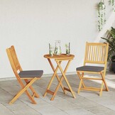 VidaXL Opvouwbare Stoel met Kussen (2 stuks) - 40% Korting!