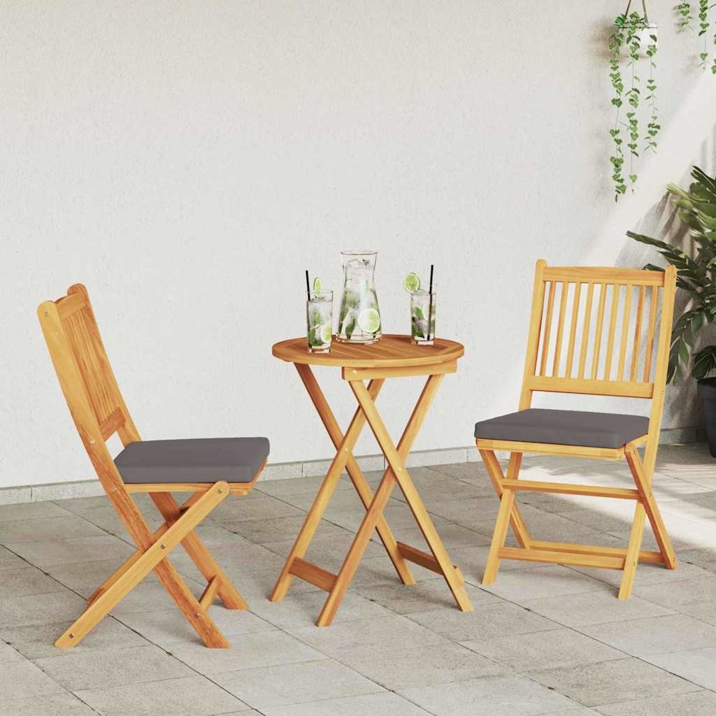 VidaXL Opvouwbare Stoel met Kussen (2 stuks) - 40% Korting!