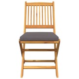 VidaXL Opvouwbare Stoel met Kussen (2 stuks) - 40% Korting!