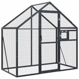 vidaXL Volière 179x100x185m Aluminium Antraciet - 40% Korting!