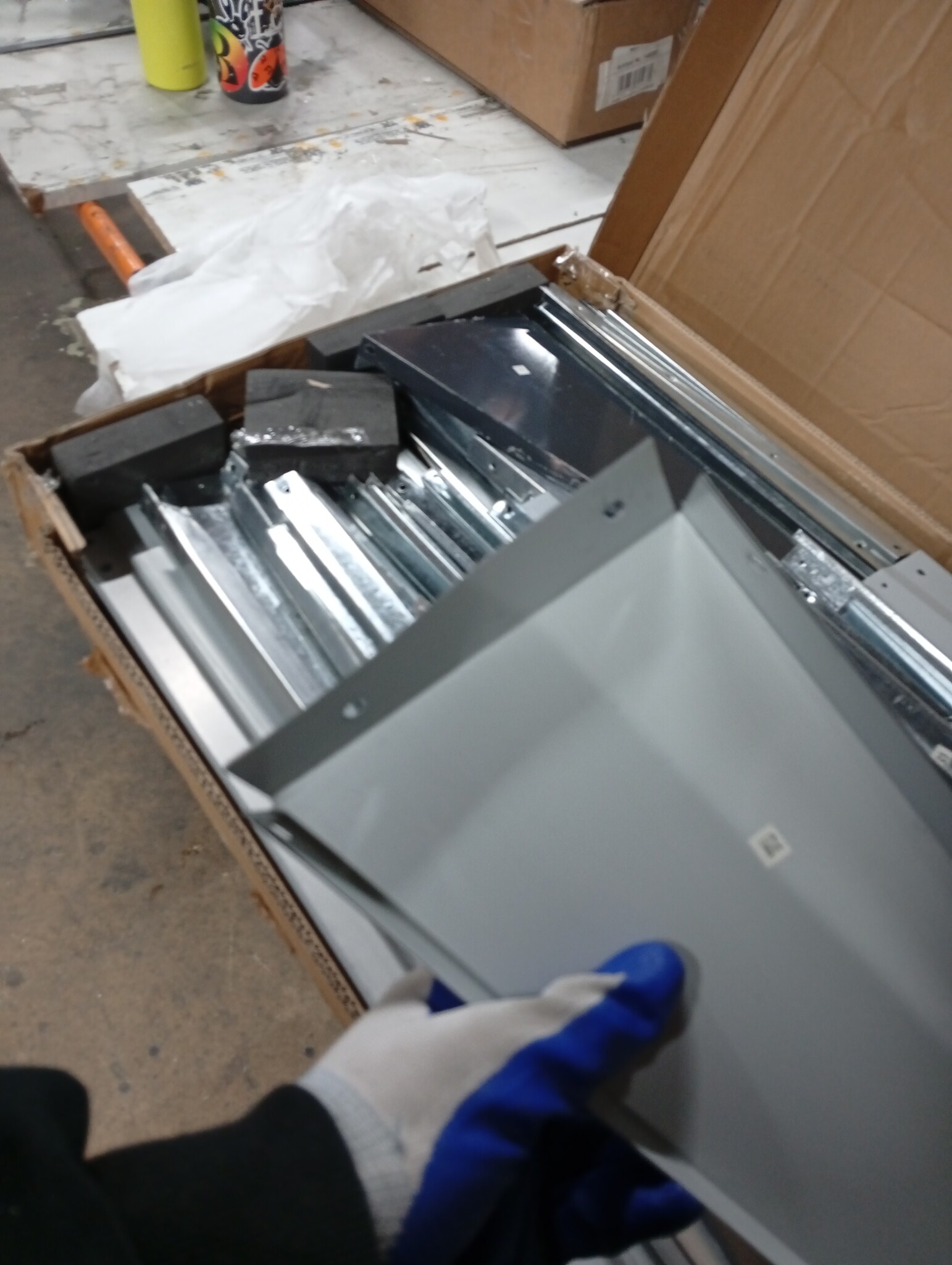 vidaXL Tuinschuur Gedeukt - 60% Korting! 116x45x175 cm Staal Grijs