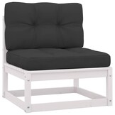 vidaXL Loungeset Grenenhout Wit - 61% Korting