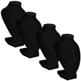 vidaXL Sieradenhouder Ketting (9x8,5x15 cm, Zwart, 4 stuks) - 65% Korting!