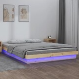 vidaXL Bedframe Massief Hout 150x200 King Size - 74% Korting!