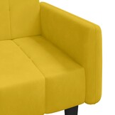 vidaXL Slaapbank Fluweel Geel - 40% Korting!