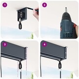 vidaXL Rolgordijn Buiten 60x250cm - Oranje/Bruin - 47% Korting!