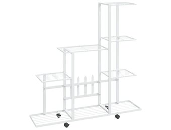 vidaXL Bloemenstandaard met wielen | 73% korting