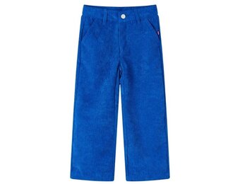 Kinderbroek 128 Ribfluweel Kobaltblauw - Nu 40% Korting!