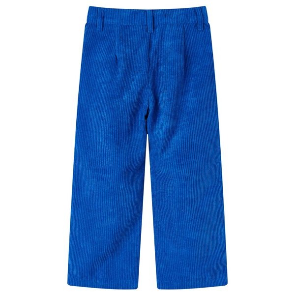 Kinderbroek 128 Ribfluweel Kobaltblauw - Nu 40% Korting!