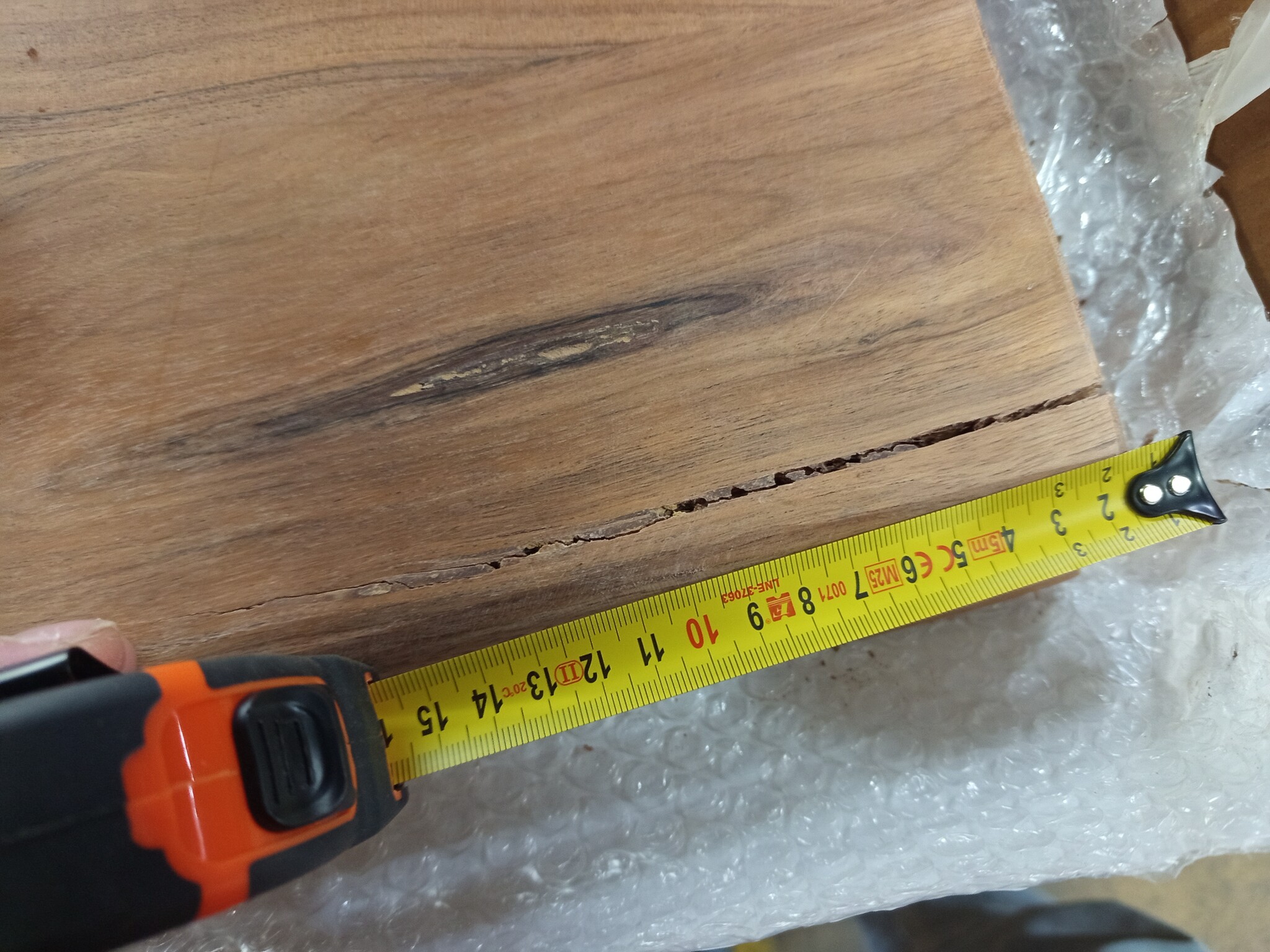 vidaXL Tafelblad Acaciahout Natuurlijke Rand 90x60cm - 64% Korting