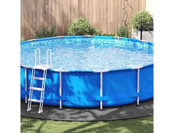 vidaXL Zwembad Grondzeil Polyester Geotextiel Ø 610 cm - 65% Korting!