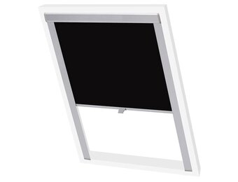 VidaXL Rolgordijn verduisterend zwart FK06 | 68% Korting