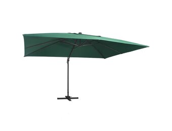 vidaXL Zweefparasol Groen 400x300cm - 65% Korting!