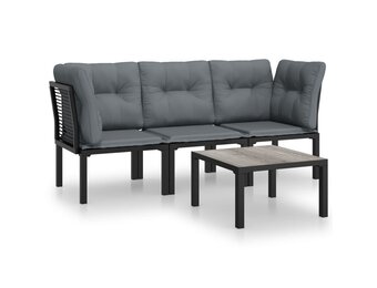 vidaXL Loungeset Poly Rattan - 76% Korting!